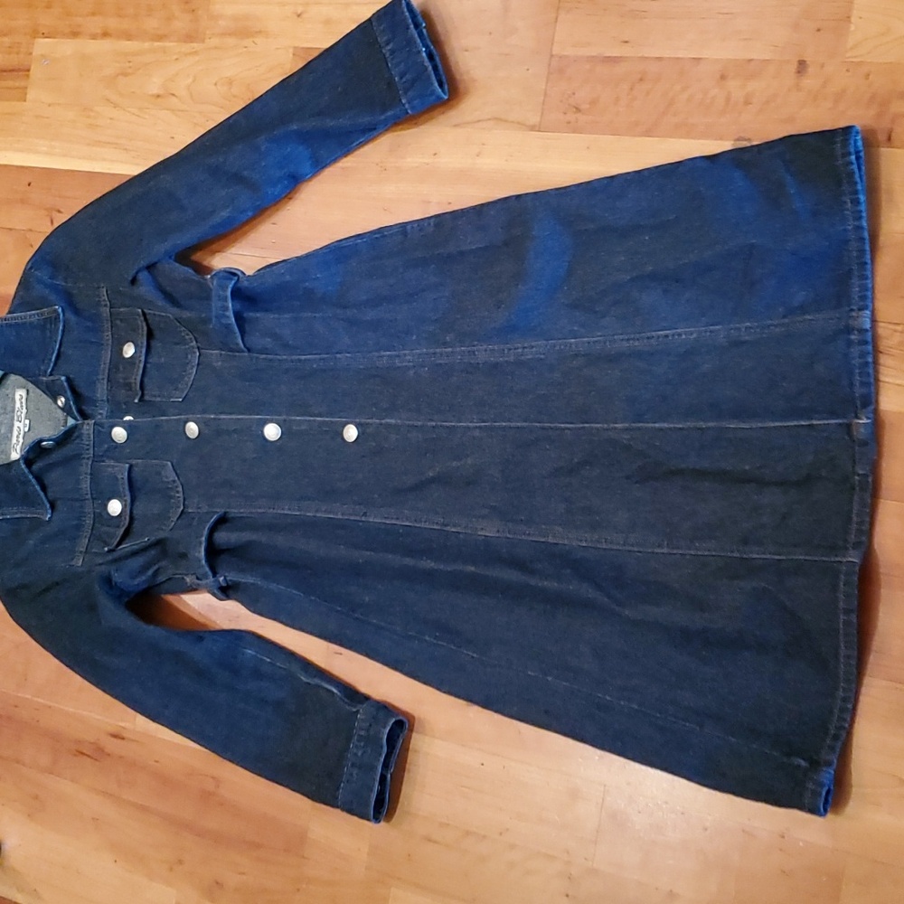 PARIS BLUES DENIM LONG JACKET M